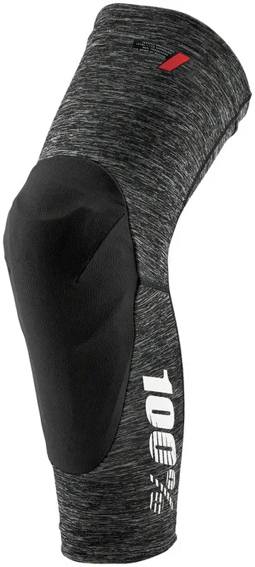 100% Teratec Knee Guards – Gray Heather Large