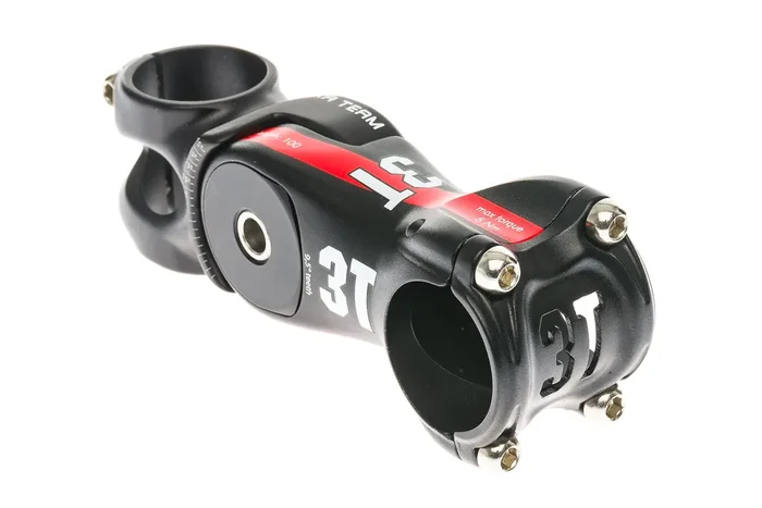 3T Arxa Team Aluminum Adjustable Stem 31.8mm Clamp 100mm +/- 35 Degree Black/Red