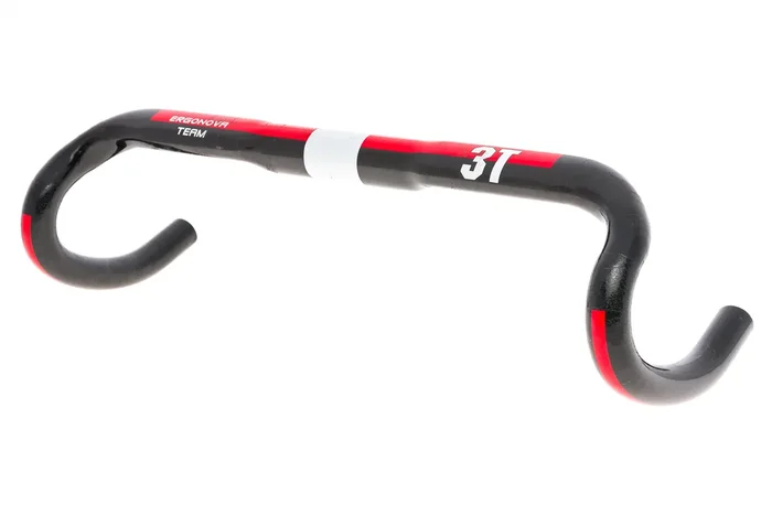 3T Ergonova Team Handlebar 31.8mm x 44cm Carbon Black/Red