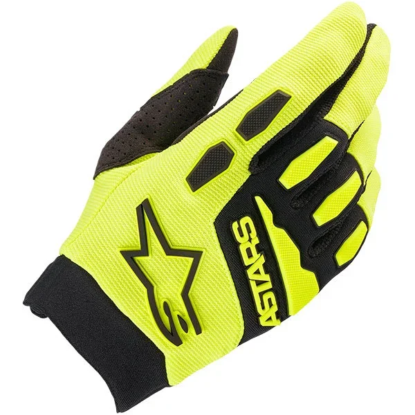 Alpinestars Full Bore Textile Gloves – Yellow Fluo / Black