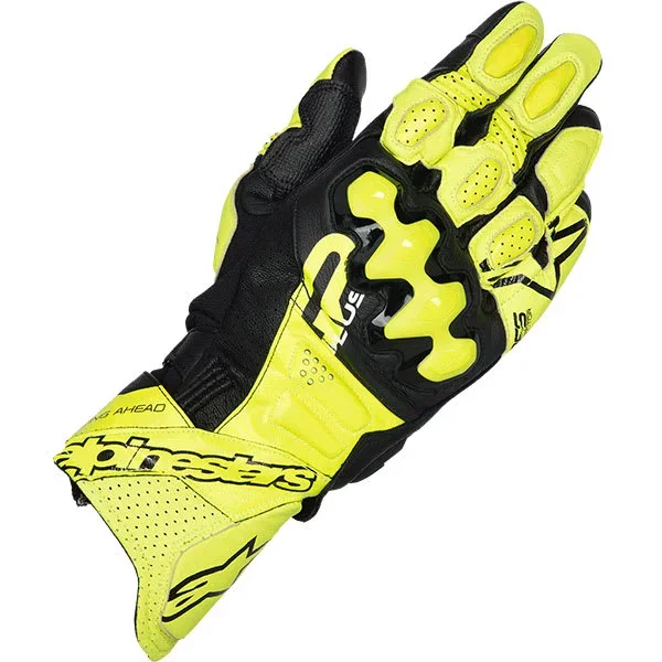 Alpinestars GP Plus R V3 Leather Gloves – Fluo Yellow / Black