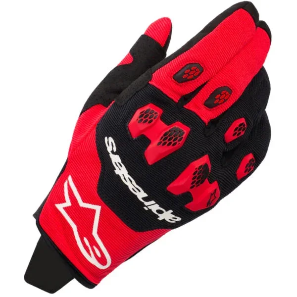 Alpinestars Pro-Dura Textile Gloves – Bright Red / Black