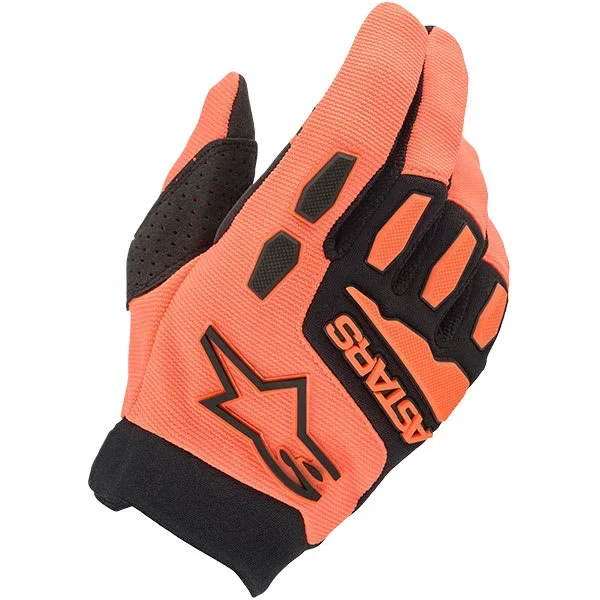 Alpinestars Youth Full Bore Textile Gloves – Orange / Black