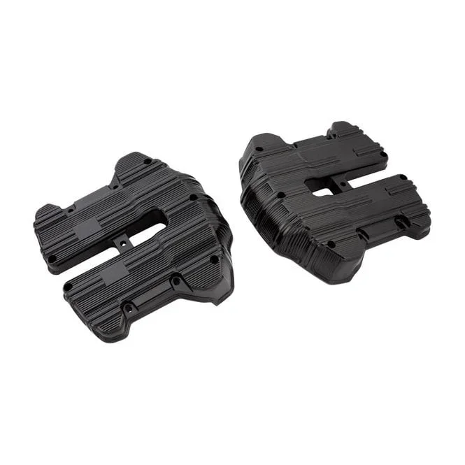 Arlen Ness 10-Gauge rocker cover set. All black 18-21 Softail; 17-21 Touring, Trikes