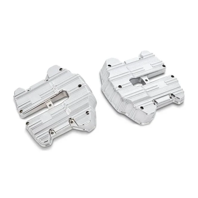 Arlen Ness 10-Gauge rocker cover set. Chrome 18-21 Softail; 17-21 Touring, Trikes