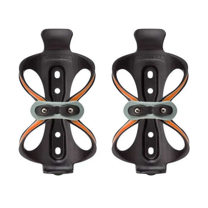 Arundel Bando Water Bottle Cages 1 PAIR Orange Road Gravel Mountain Bike Race