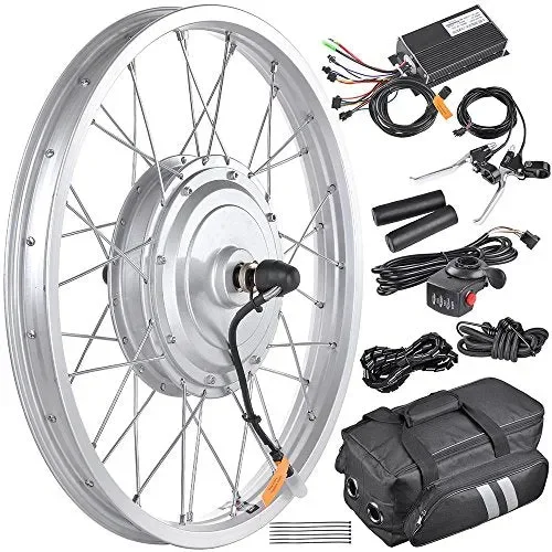 AW 16.5″ Electric Bicycle Front Wheel Frame Kit For 20″ 36V 750W 1.95″-2.5″ Tire E-Bike
