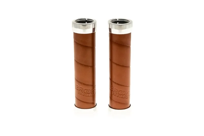Brooks Slender Leather Grips 130mm Honey