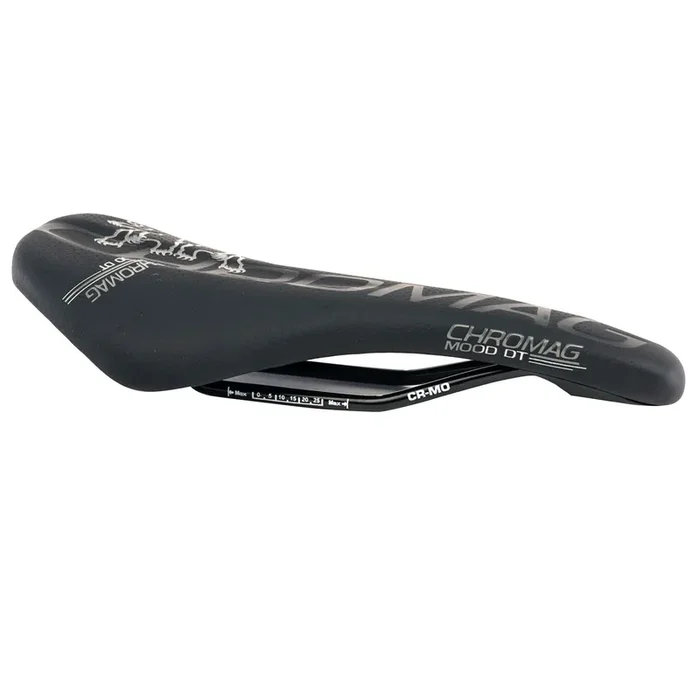 Chromag Mood DT Saddle CrMo Rails – Black/Gray