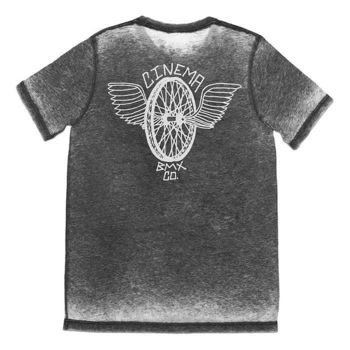 Cinema Flyer T-shirt – Gray Acid Wash
