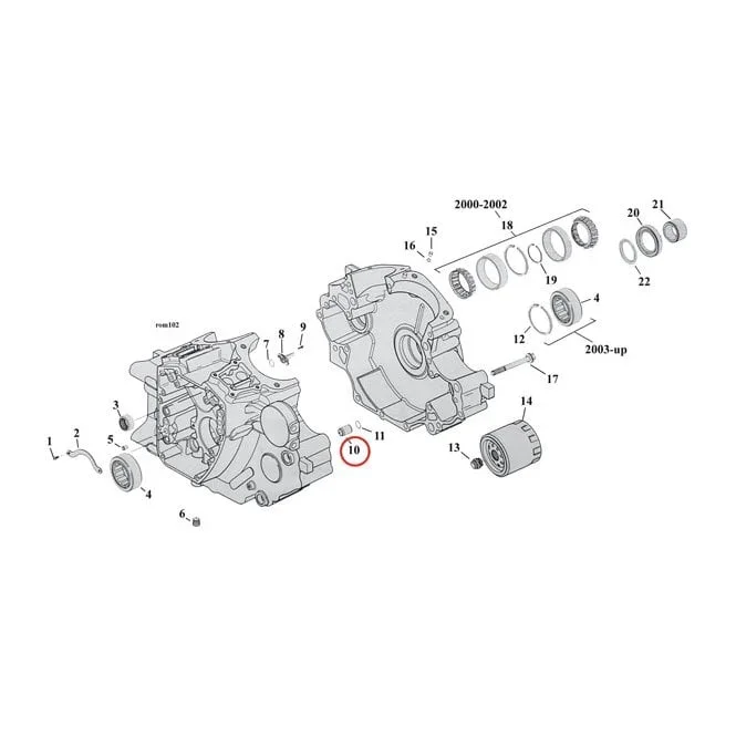 Dowel Pin, Transmission & Crankcase