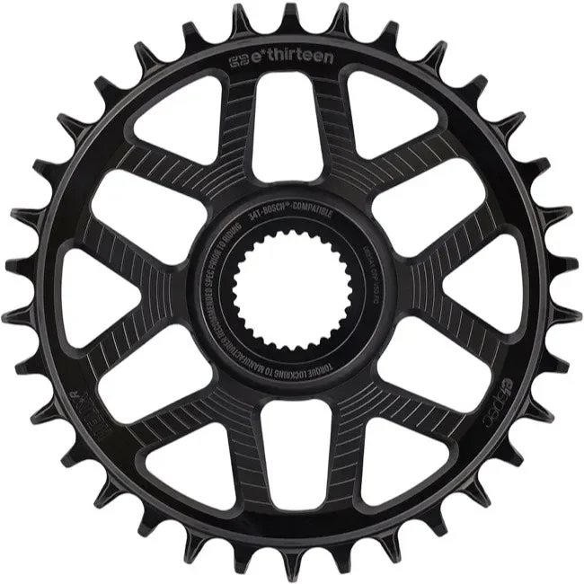 e*thirteen Helix Race e*spec Chainring – Bosch SX / Gen4 CX Direct Mount 15mm Offset 34T 11/12 Speed BLK