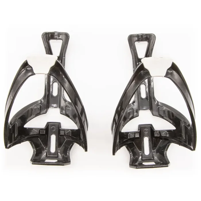Elite Cannibal Black/White Bottle Cages Pair 73g