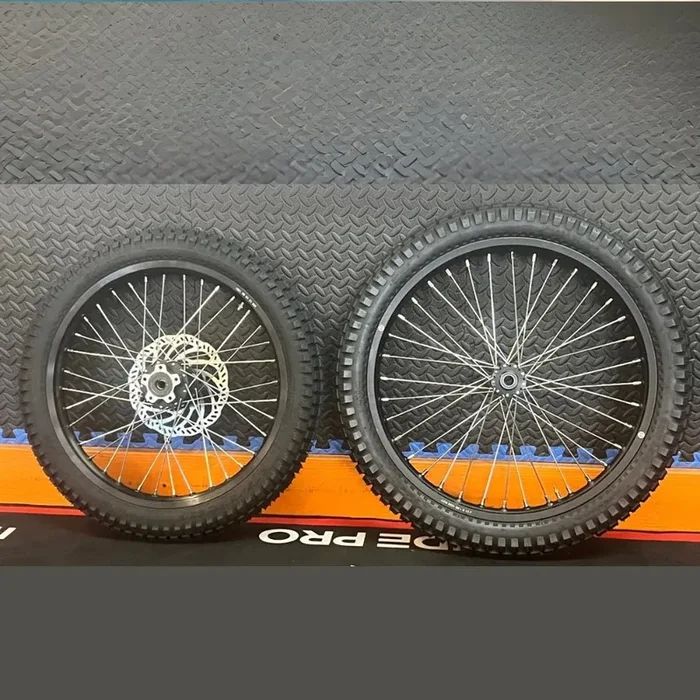 Eride 2.0 eMoto Wheel Set Shinko 241 Dual Sport 19″/21″ Front & Rear Wheel & Tire Set for Moto Bikes *Does not include rotor or sprocket*