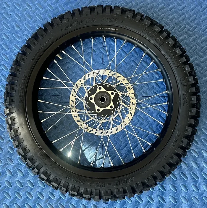 Eride 2.0 eMoto Wheel Set Shinko 244 Dual Sport 17″ Rear Wheel & Tire Set for e-Moto Bikes *Does not include rotor or sprocket*