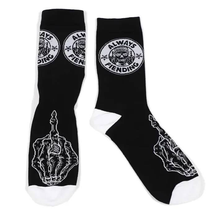 Fiend Always Fiending Socks – Black