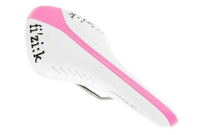 Fizik Arione CX Saddle 132mm K:ium Rails White/Pink
