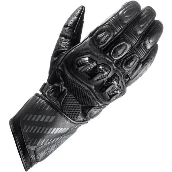 FLM Traction Air Leather Gloves – Black
