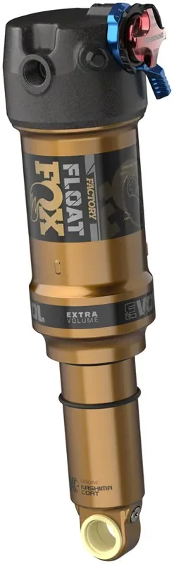 FOX FLOAT Factory Rear Shock – Trunnion Metric 185 x 50 mm 0.4 Spacer 2-Position Lever EVOL LV Kashima Coat