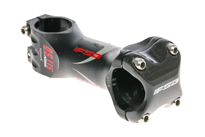FSA OS 115 Alloy Stem 31.8mm Clamp 100mm 6 Degree Black