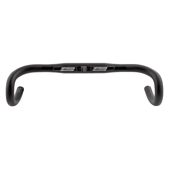 Full Speed Ahead Omega Compact Drop Handlebar – Aluminum 31.8mm 44cm Black