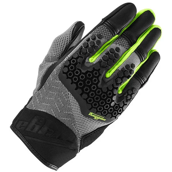 Furygan Jack Textile Gloves – Black / Grey / Yellow