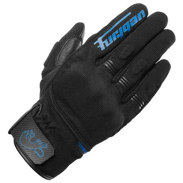 Furygan Jet D3O® Evo Textile Gloves – Black / Blue