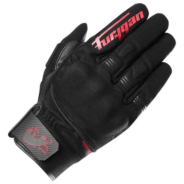Furygan Jet D3O® Evo Textile Gloves – Black / Red