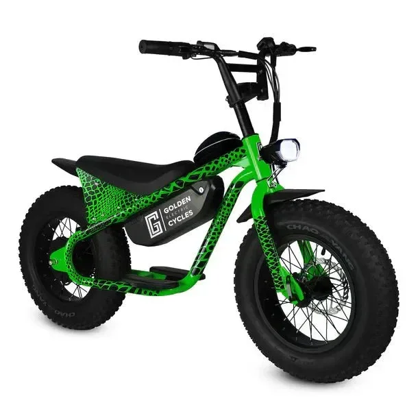 GOLDEN CYCLE Big Boy 350w Micro eBike 16×4 Fat Electric Mini Fat Tire eBike