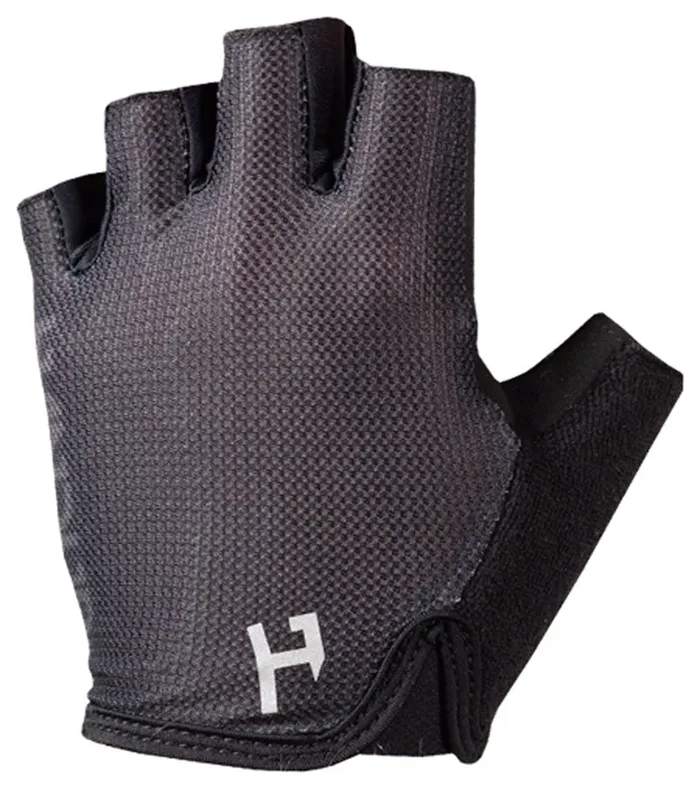 Handup Shorties Gloves – Solid Black Short Finger Medium