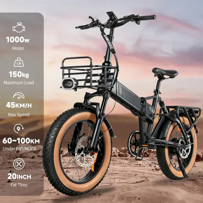High-Performance Foldable Electric Bike 1000W