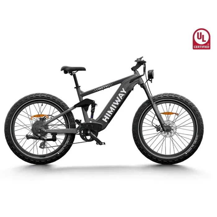Himiway|D7 Full Suspension Electric Hunting Bike| 1000W, 80-Mile Range