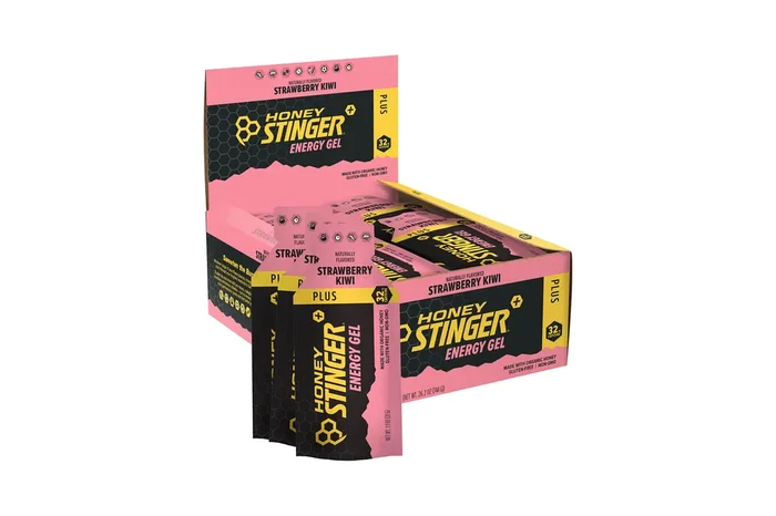 Honey Stinger Organic Energy Gel – Kiwi-Strawberry with Caffeine, Box of 24