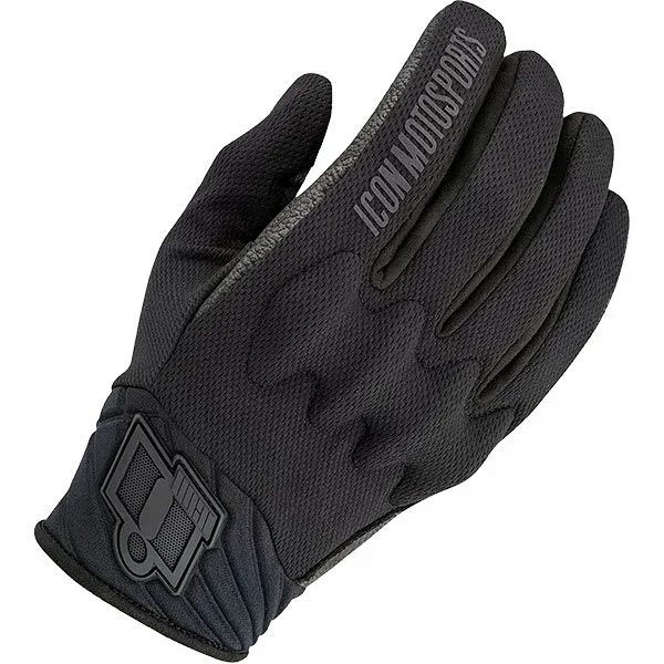 Icon Anthem 3 CE Textile Gloves – Black