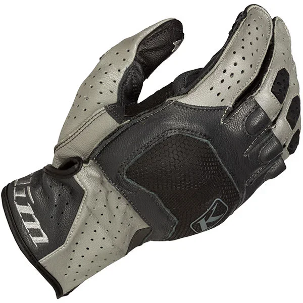 Klim Badlands Aero Pro Short Leather Gloves – Monument Grey