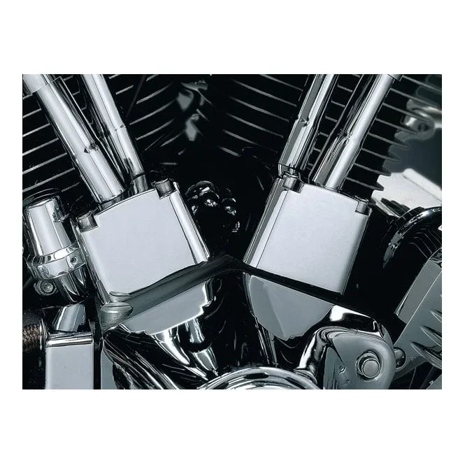 Kuryakyn tappet block covers. Chrome 84-99 Evo B.T.
