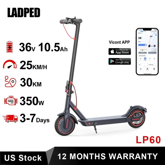 LADPED LP60 Electric Scooter – 350W Motor