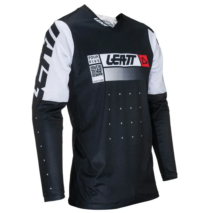 LEATT MOTO 4.5 LITE BLACK JERSEY