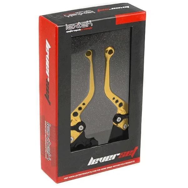 Lextek CNC Brake & Clutch Lever Set F-99 / H-88 Short Gold