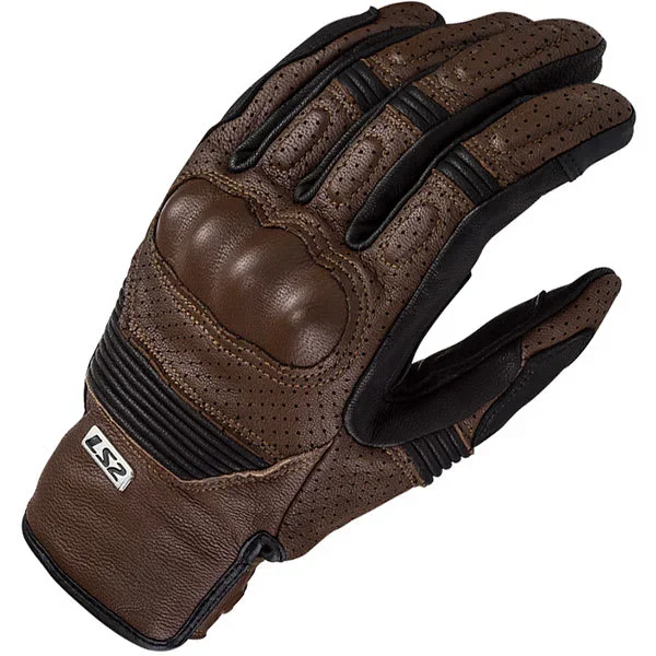LS2 Duster Leather Gloves – Brown / Black