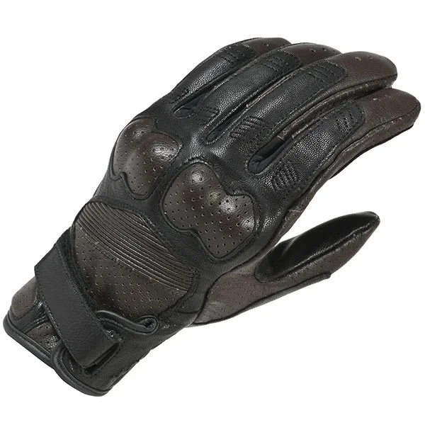 Macna Bold Leather Gloves – Black / Brown