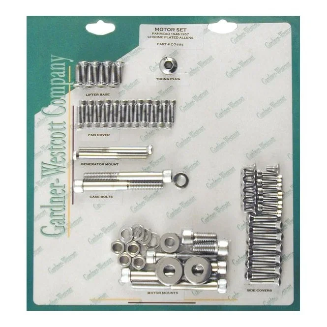 MOTOR SCREW SET ALLEN 48-57 PAN (SHORT BOLTS FOR STEEL D-RINGS) : Ultra ...