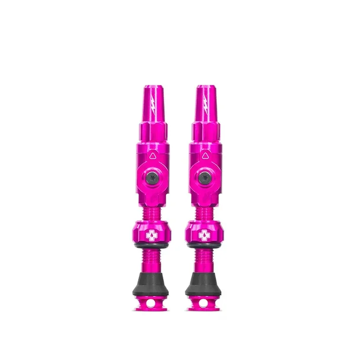 Muc-Off Big Bore Lite Tubeless Valve 65mm Pair – Pink