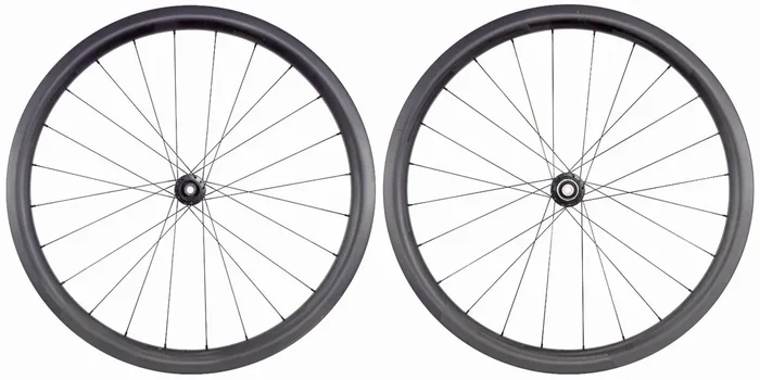 Novatec Carbon Tubeless Gravel Road Bike Wheelset CL Disc 11 Speed Shimano 700c Thru-Axle
