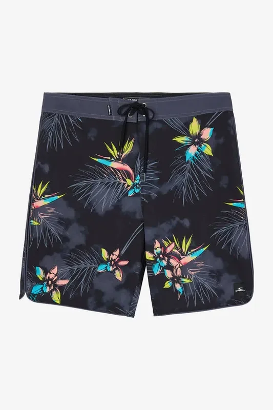 O’Neill Boy’s Hyperfreak Mysto Scallop Board Shorts- Black