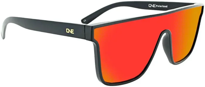 Optic Nerve ONE Mojo Filter Sunglasses – Matte BLK/Polarized Smoke Red Mirror
