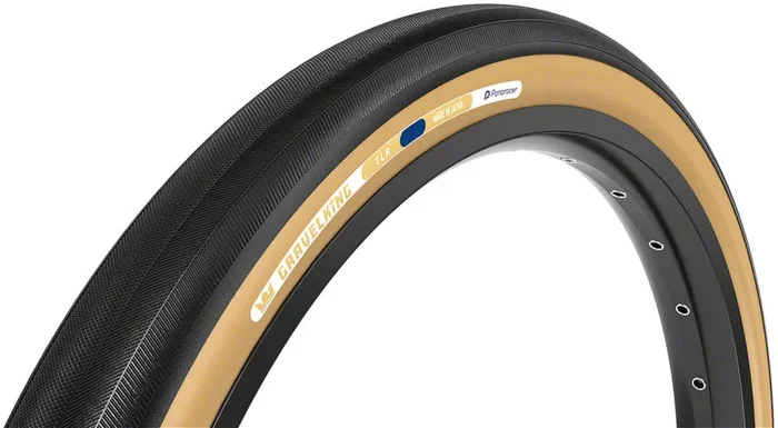Panaracer GravelKing Slick Tire – 650b x 48 / 27.5 x 1.90 Tubeless Folding BLK/Brown