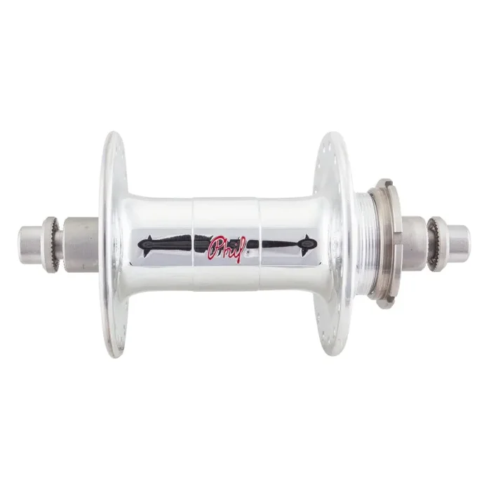 Phil Wood High Flange Rear Hub – Threaded x 120mm Rim Brake Threaded Polished Silver 32H