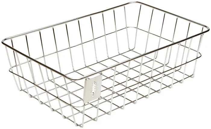 Portland Design Works Timber to Town ZigZag Basket – Silver Medium