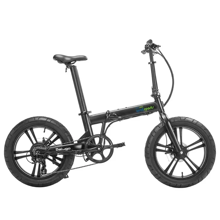 Qualisports Beluga STD/Plus – Premium Folding E-Bike with Hub Motor – Top Speed 20mph – 500W